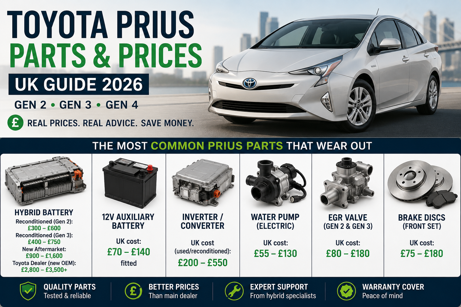 toyota prius parts & prices