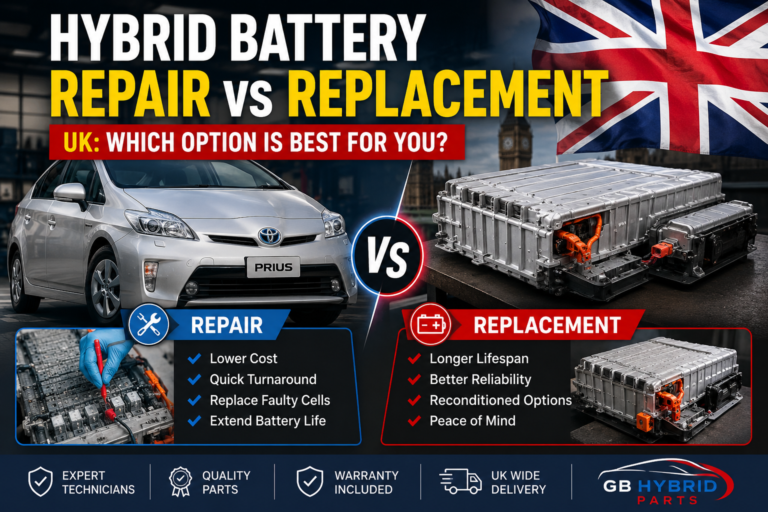 Toyota Prius Hybrid Battery UK Flag Repair vs Replacement