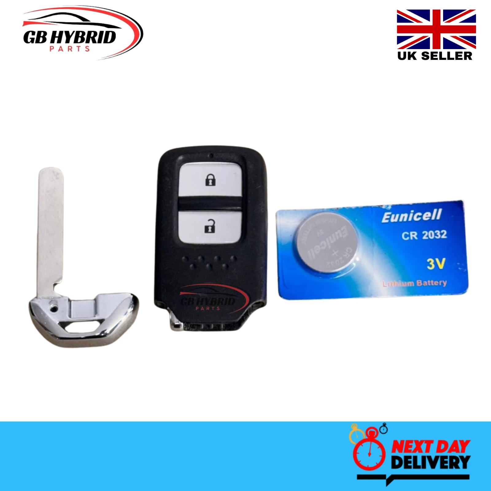 Honda Fit 2014-2017 Hybrid Remote Key Complete Unlocked