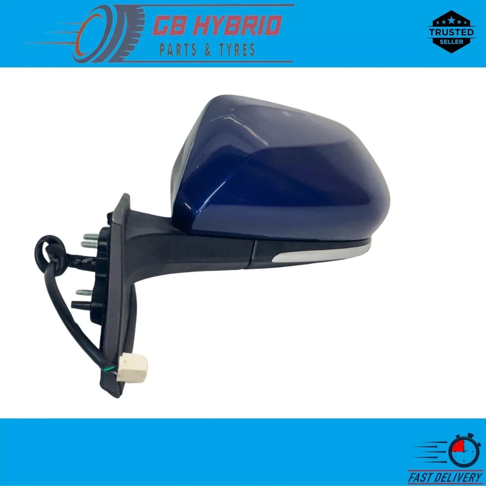 Toyota Prius 2016-2022 Passenger Side Mirror Blue Electric Fold Heated