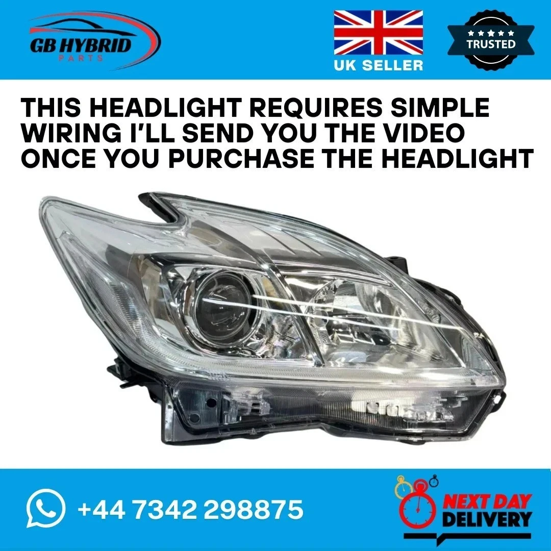 Toyota Prius 2012-2015 Front Xenon Lower LED Headlight Driver Side (Import Only) - Image 3