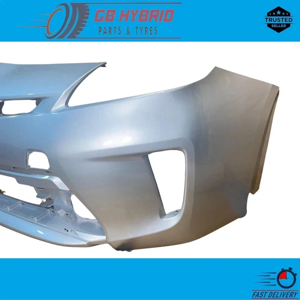 New Toyota Prius 1.8L Hybrid MK3 2012~2015 Front Bumper Silver (Paint 1F7 ) - Image 3