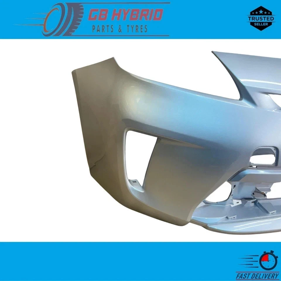 New Toyota Prius 1.8L Hybrid MK3 2012~2015 Front Bumper Silver (Paint 1F7 ) - Image 4