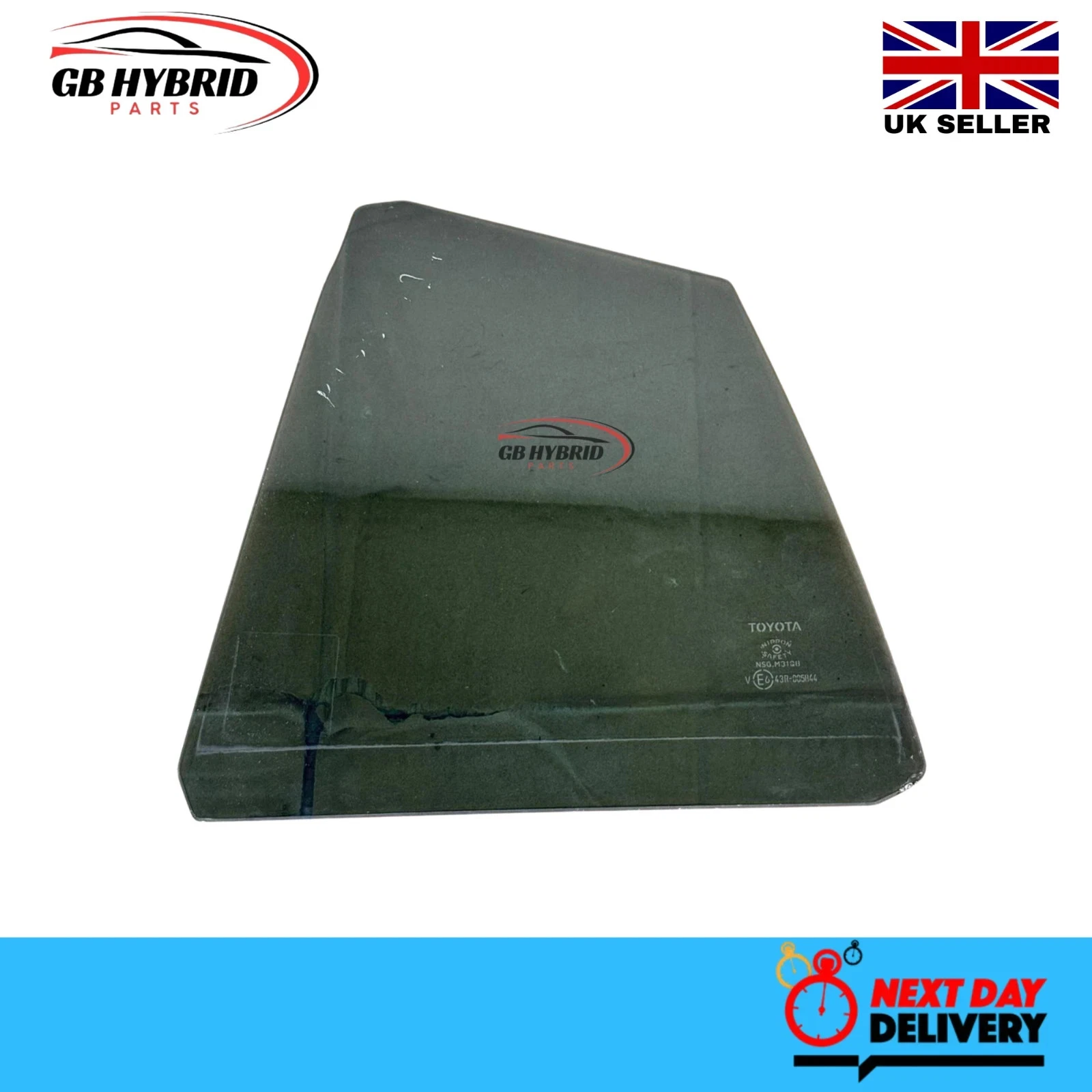 Genuine Toyota Prius 2016 - 2022 Rear Right Driver side Quarter Glass - Image 3