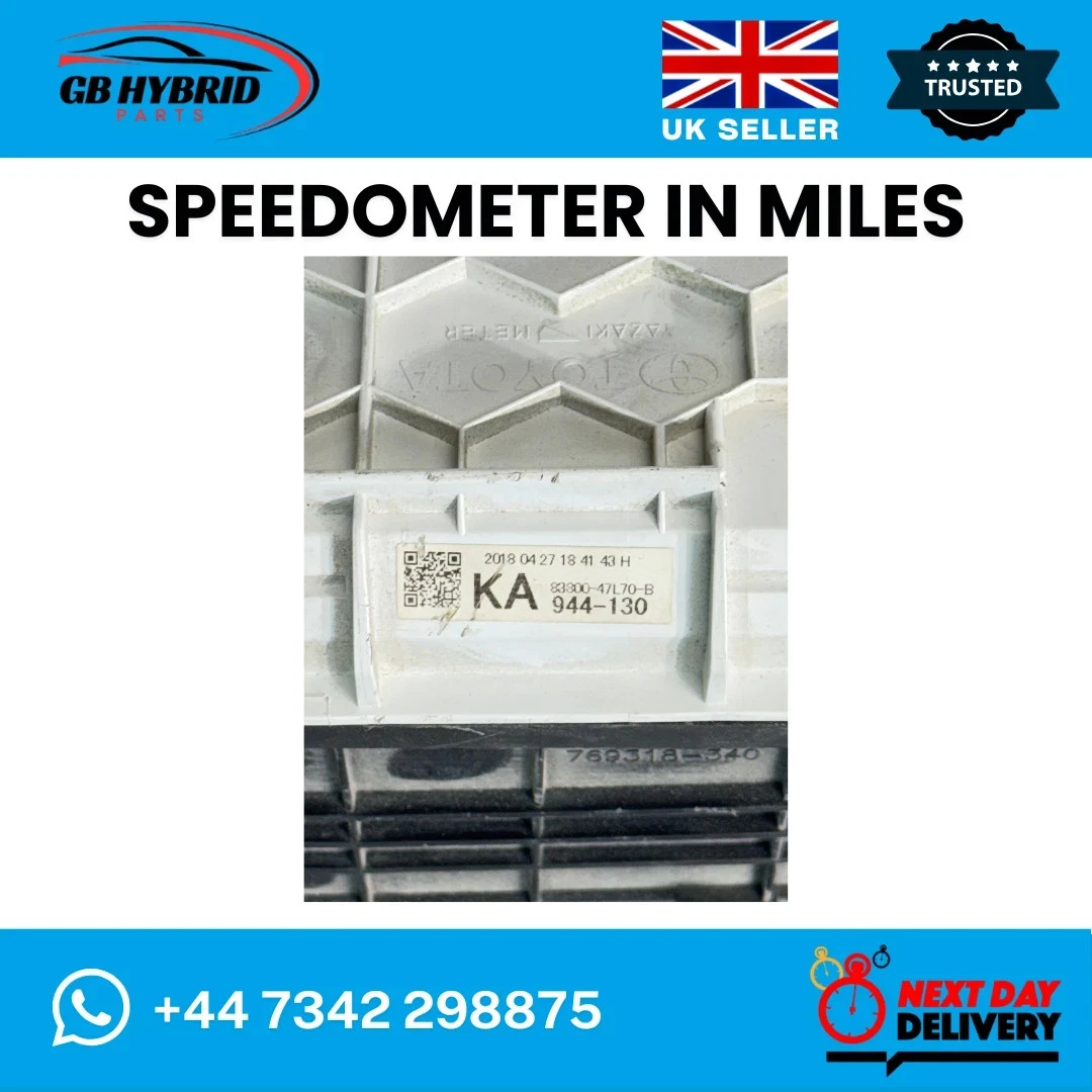 Toyota Prius 2016-2022 Speedometer Cluster in Miles With Mileage Programming - Image 10