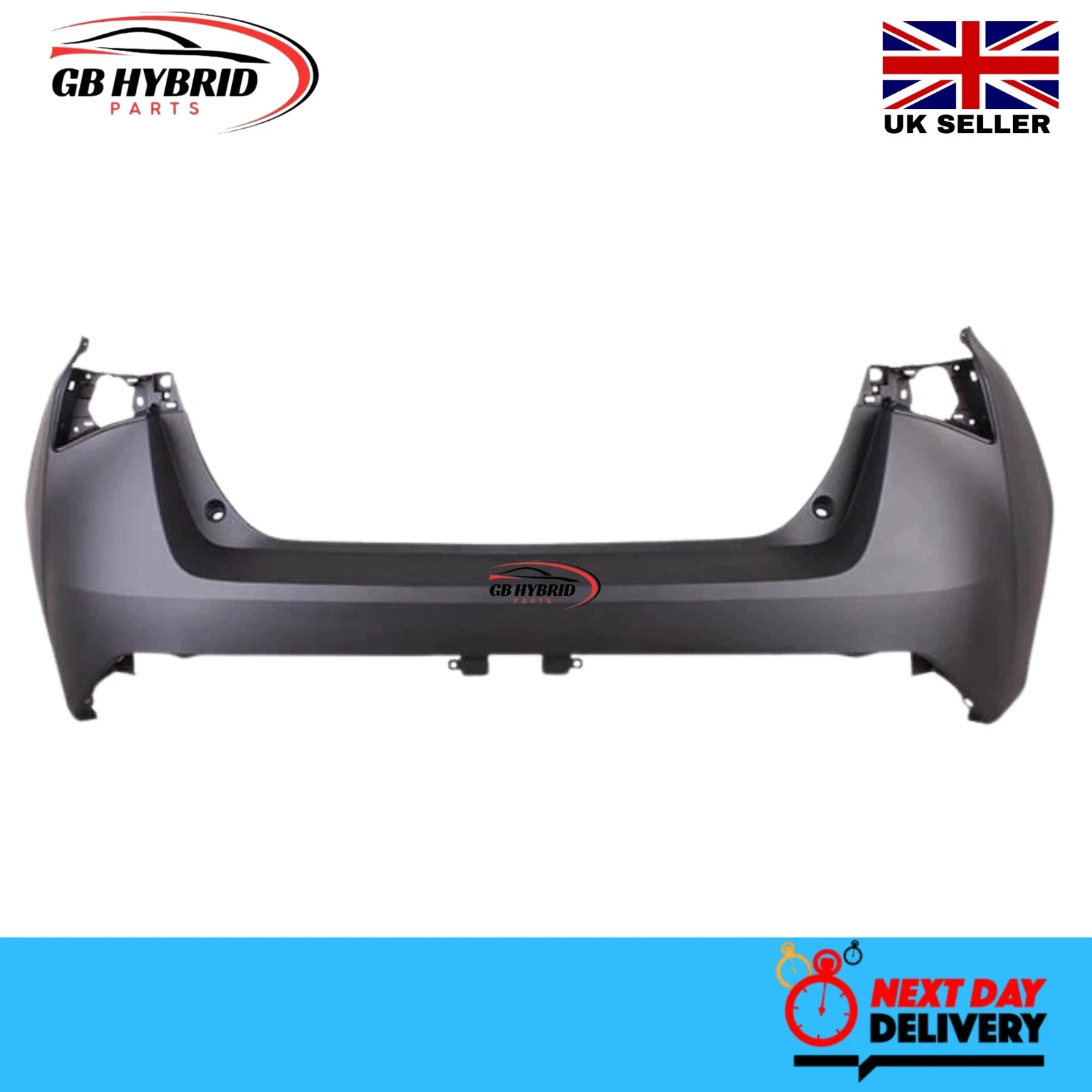 Toyota Prius 2019 - 2022 Rear Bumper No Parking Sensor Holes Primed