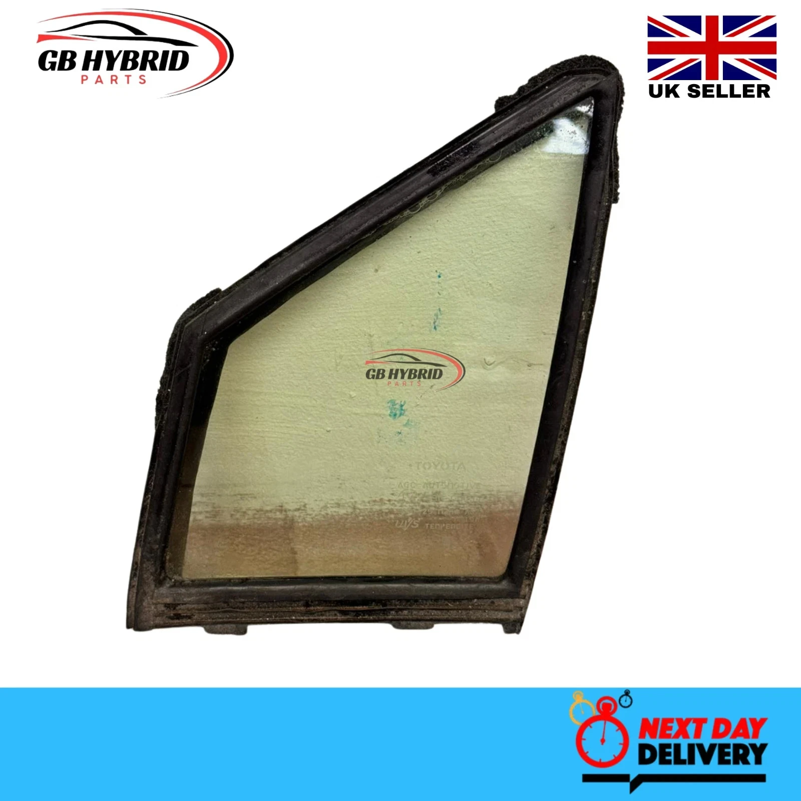 Genuine Toyota Prius 2016 - 2022 Front Left Pssenger side Quarter Glass - Image 3