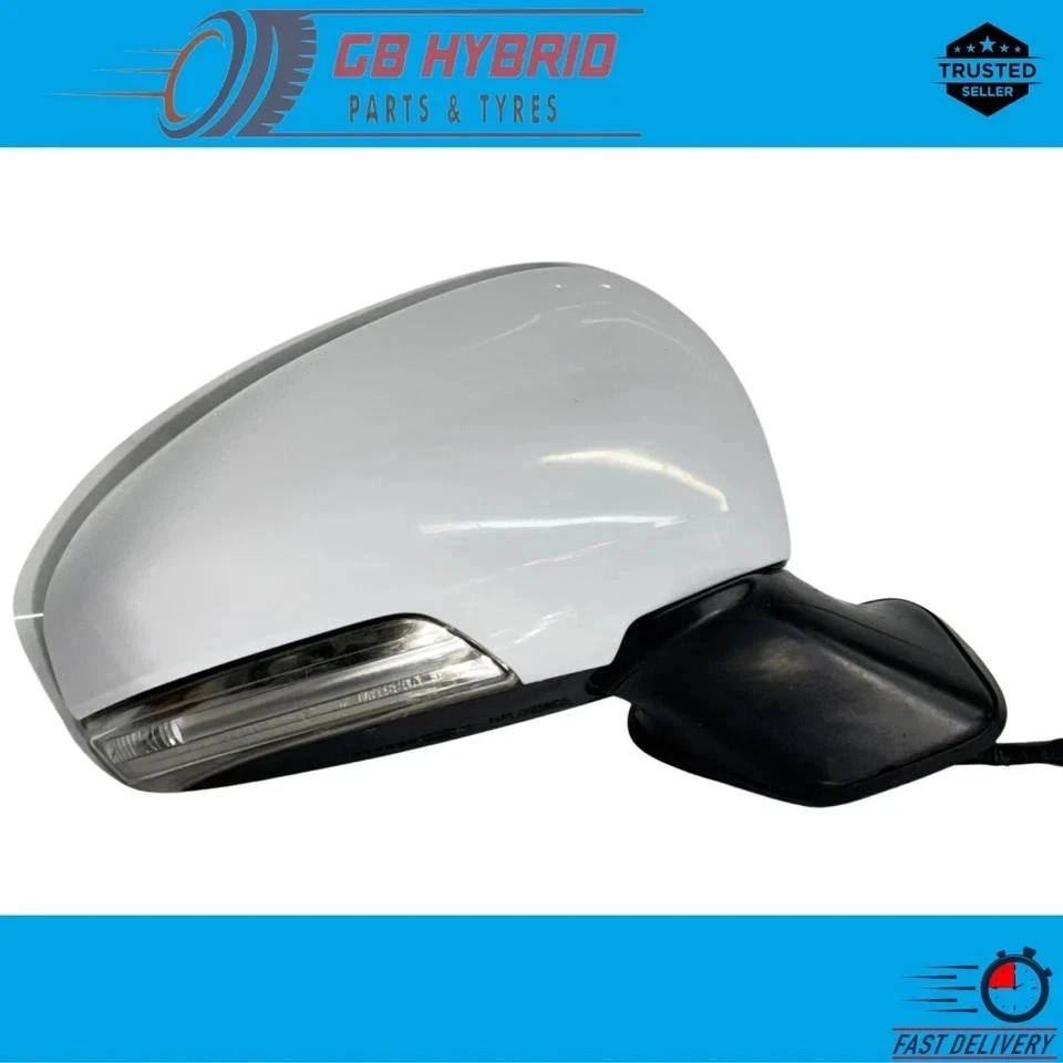 Genuine Toyota Prius 2012- 2015 Driver Side Mirror White Auto Fold UK MODEL ONLY - Image 2