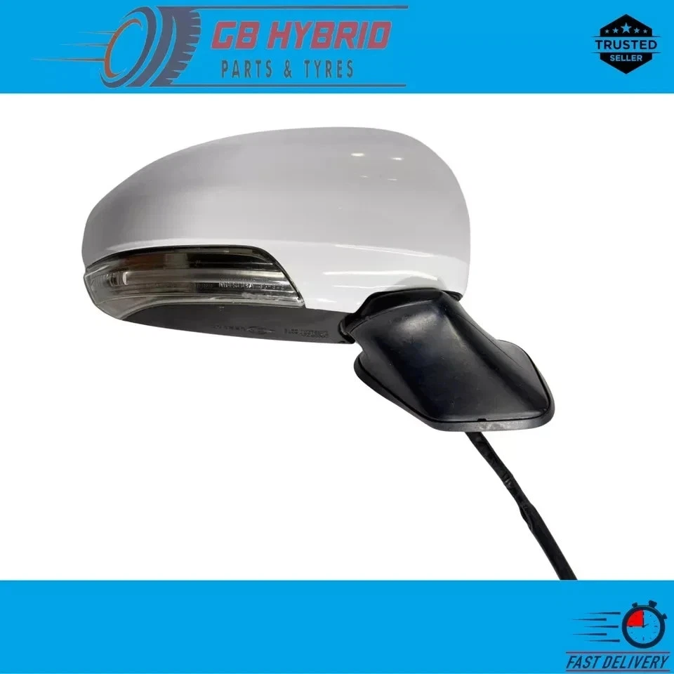 Genuine Toyota Prius 2012- 2015 Driver Side Mirror White Auto Fold UK MODEL ONLY - Image 3