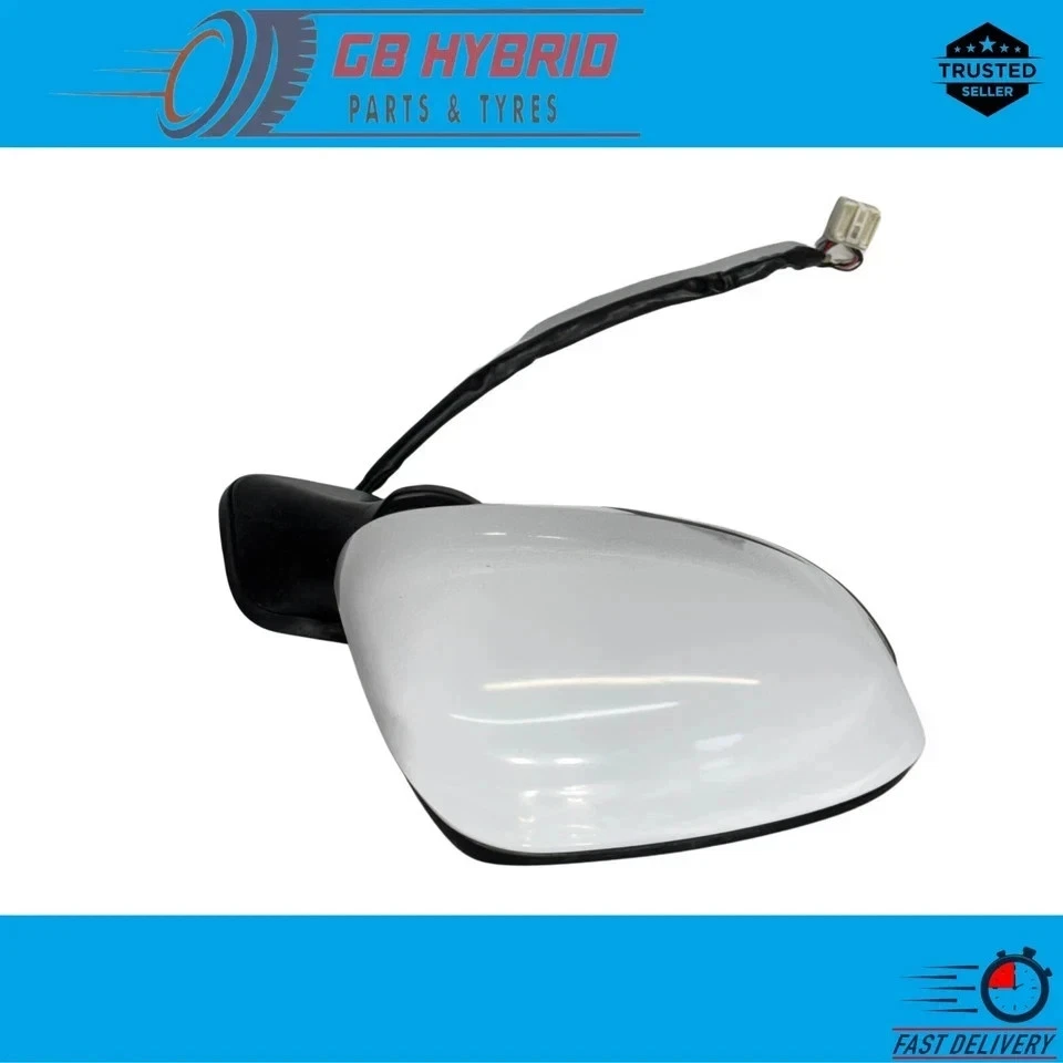 Genuine Toyota Prius 2012- 2015 Driver Side Mirror White Auto Fold UK MODEL ONLY - Image 4