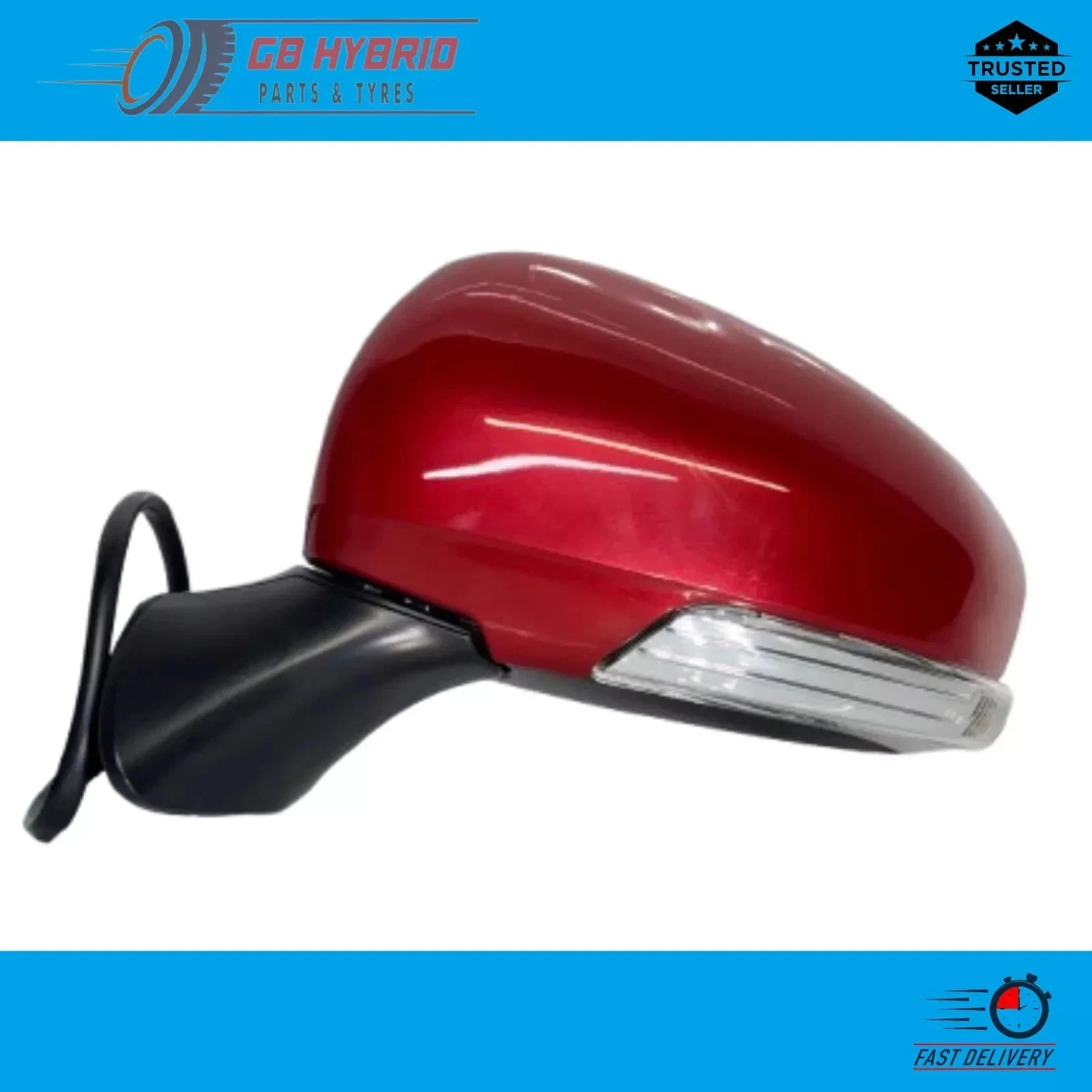 New Toyota Prius Plus 2011-2022 Passenger Side Mirror Red (UK Model)