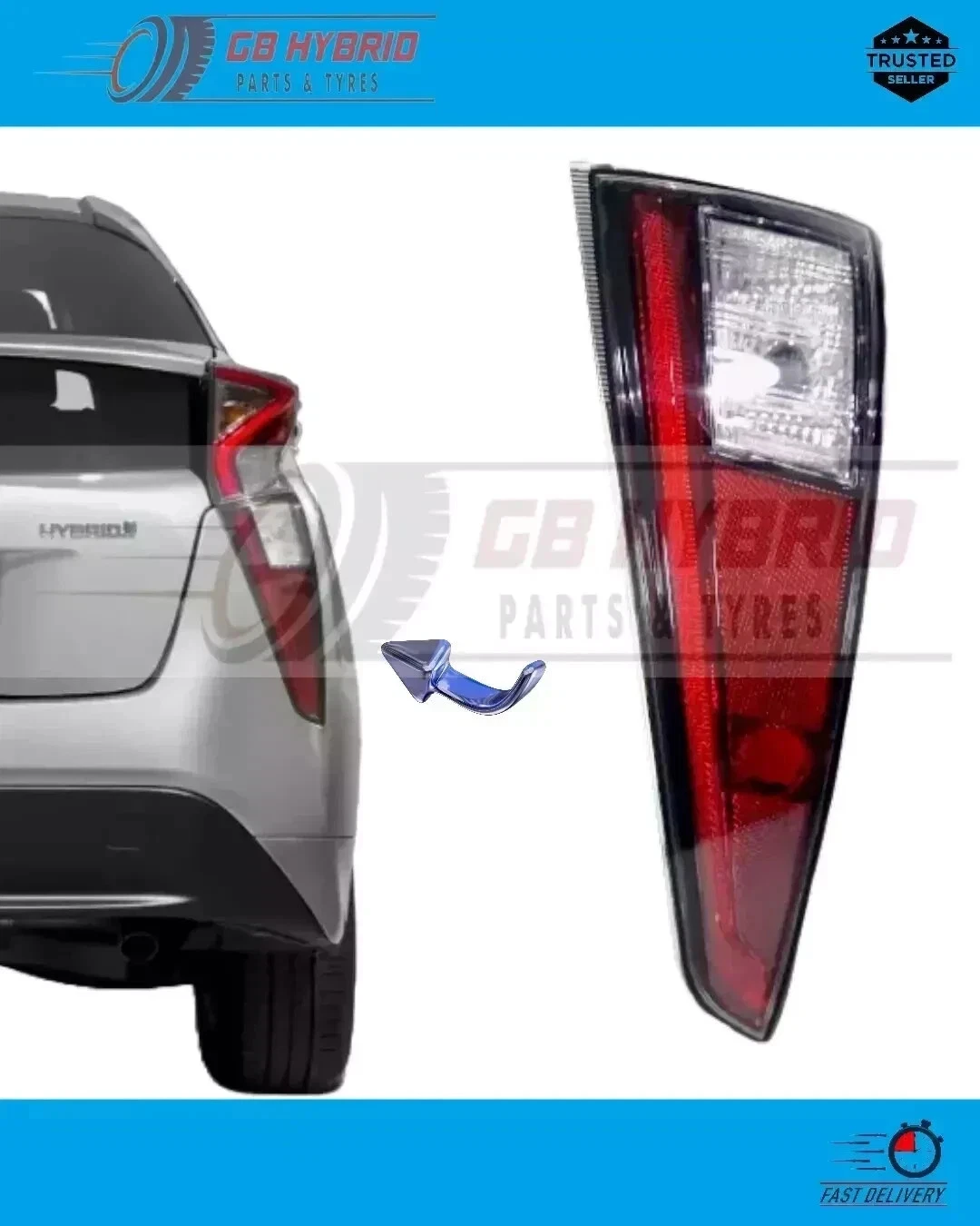 Toyota Prius 2016~2018 Rear Bottom Driver Side Light (UK MODEL ONLY)