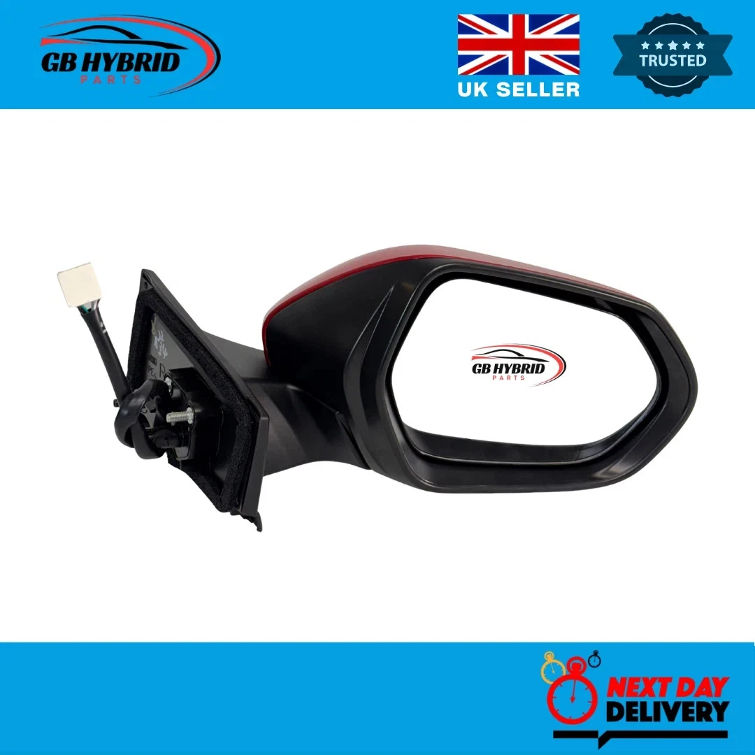 Toyota Prius 2016-2022 Driver Side Mirror Red Electric Heated Auto Fold - Image 4