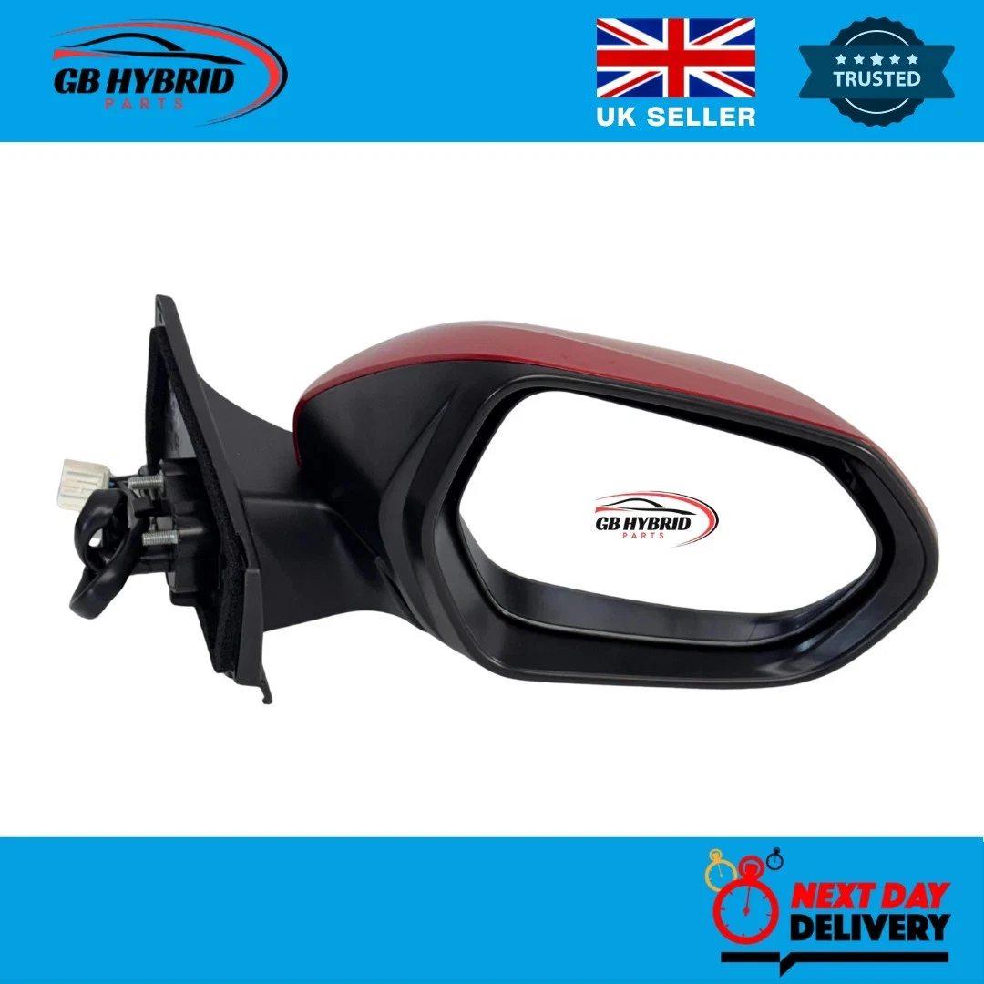 Toyota Prius 2016-2022 Driver Side Mirror Red Electric Heated Auto Fold - Image 7