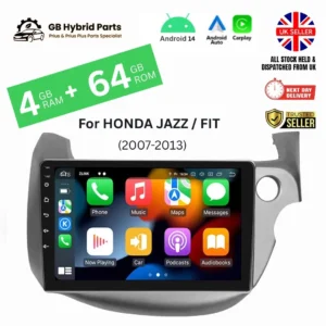 Honda Jazz / Fit 2007–2013 Android 14 Car Stereo | 9" Touchscreen GPS | CarPlay