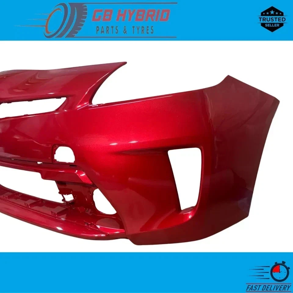 Toyota Prius 2012-2015 Front Bumper Red - Image 2