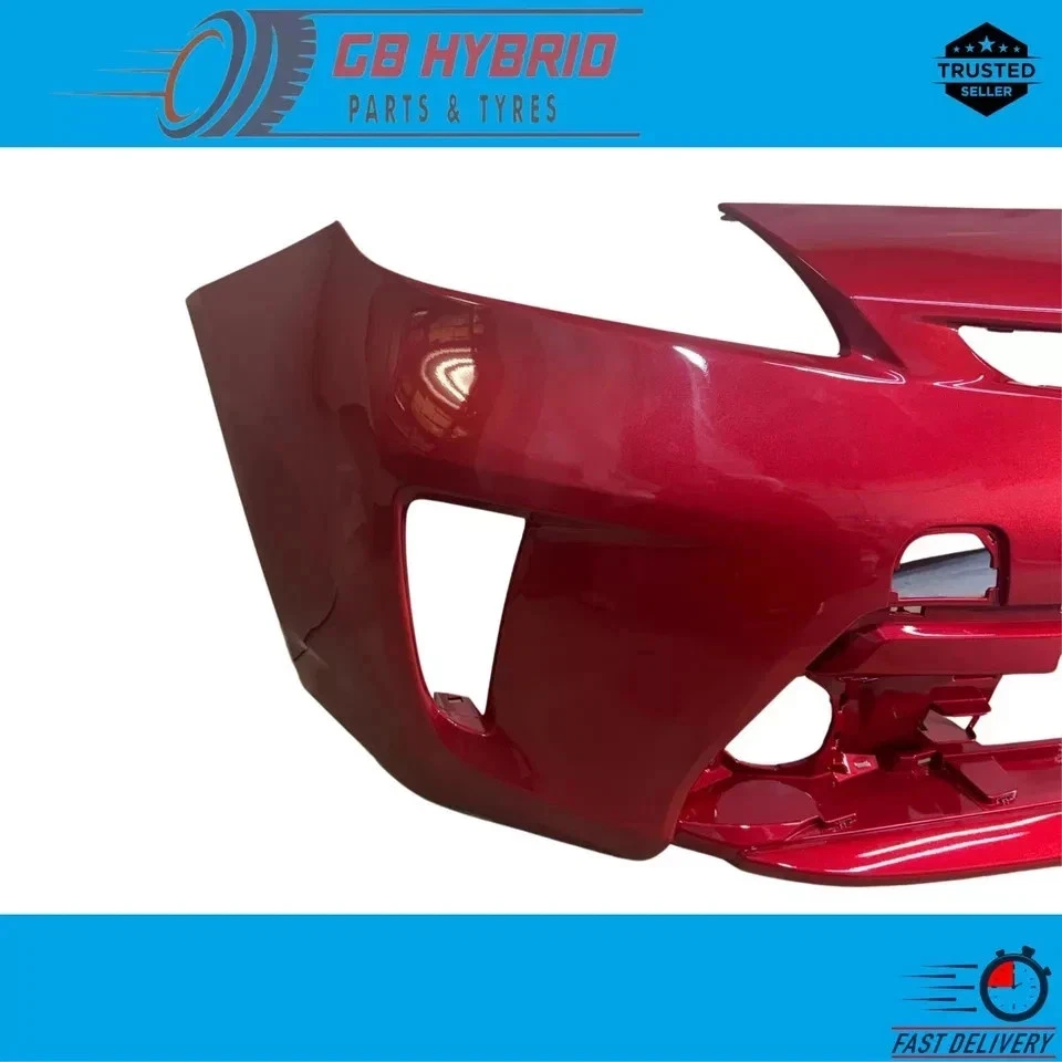 Toyota Prius 2012-2015 Front Bumper Red - Image 3
