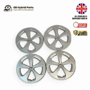 Set of 4 Toyota Prius 2009–2015 Silver Wheel Trim Covers | New
