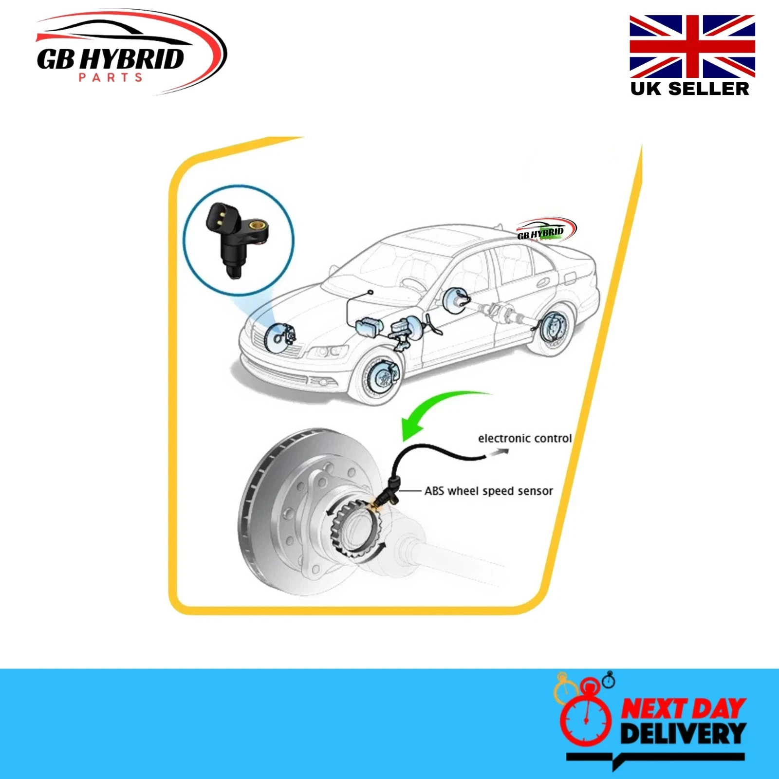 Toyota Prius 2016-2022 Rear Right Driver Side ABS Speed Sensor - Image 2