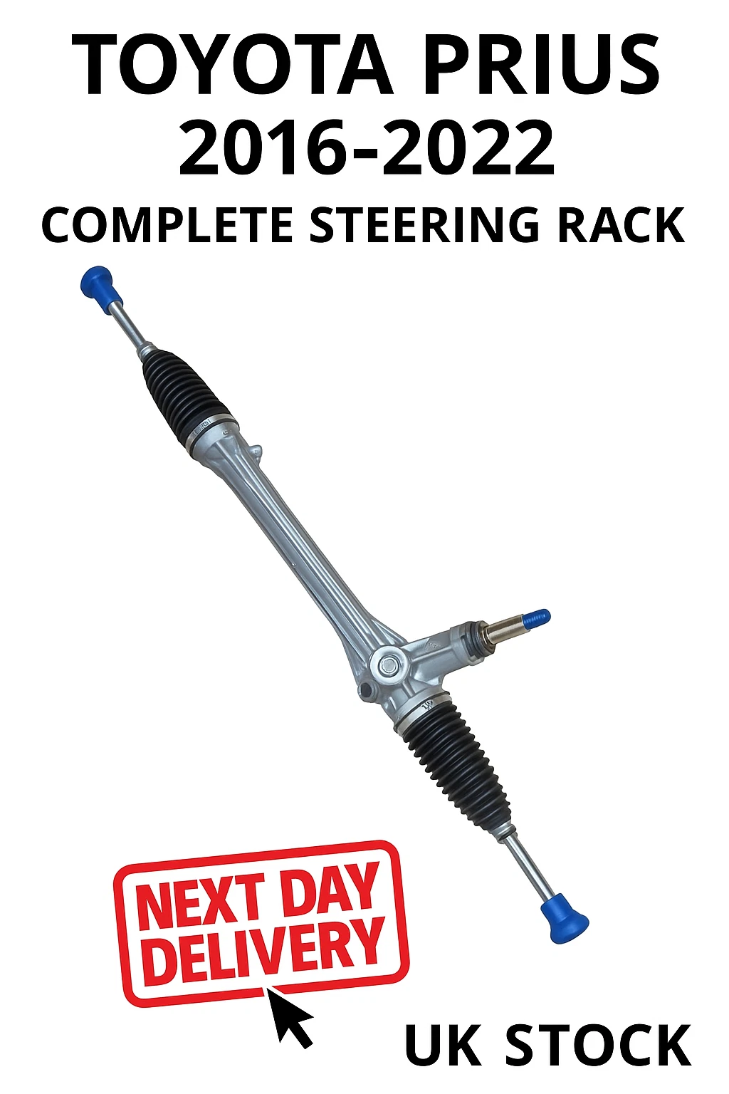 New Toyota Prius Hybrid 1.8L 2016-2022 Complete Steering Rack - Image 2